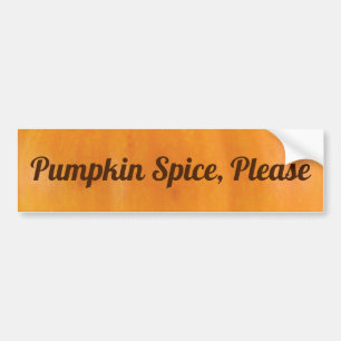 Pumpkin-Gewürz bitte Autoaufkleber