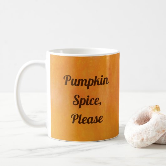 Pumpkin-Gewürz bitte Kaffeetasse (Mit Donut)