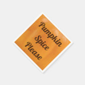 Pumpkin-Gewürz bitte Serviette (Ecke)