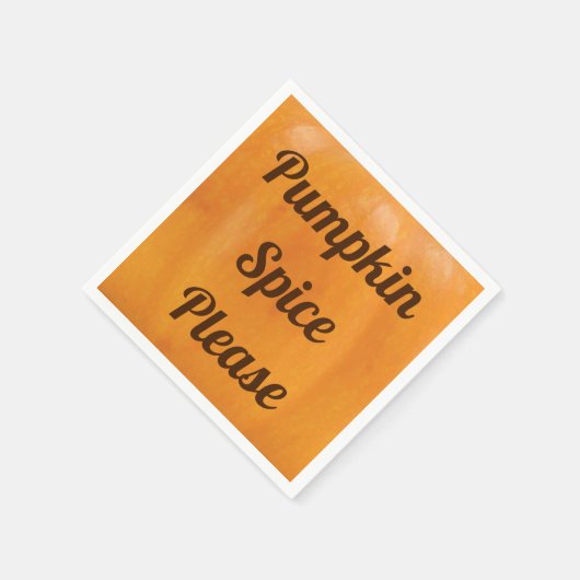 Pumpkin-Gewürz bitte Serviette (Ecke)