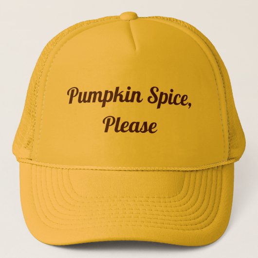 Pumpkin-Gewürz bitte Truckerkappe (Vorderseite)