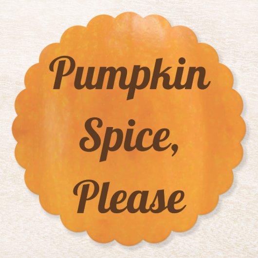 Pumpkin-Gewürz bitte Untersetzer (Vorderseite)