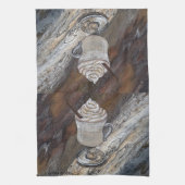 Pumpkin Gewürz Brown und Gold Küchentücher (Vertikal)