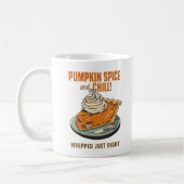 Pumpkin Gewürz & Chill Funny Funny Erntedank Fall  Kaffeetasse (Links)