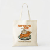 Pumpkin Gewürz & Chill Funny Funny Erntedank Fall Tragetasche (Vorne)
