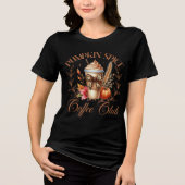 Pumpkin Gewürz Coffee Club Herbst Tri-Blend Shirt (Vorderseite)