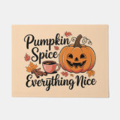 "Pumpkin Gewürz & Everything Nice" Autumn Grafik Fußmatte (Vorderseite)