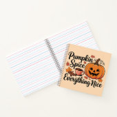 "Pumpkin Gewürz & Everything Nice" Autumn Grafik Notizblock (Innenseite)
