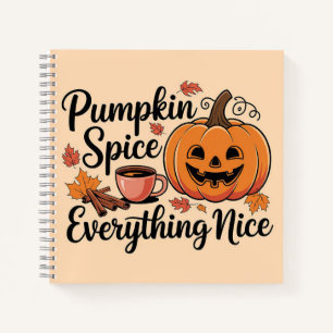 "Pumpkin Gewürz & Everything Nice" Autumn Grafik Notizblock