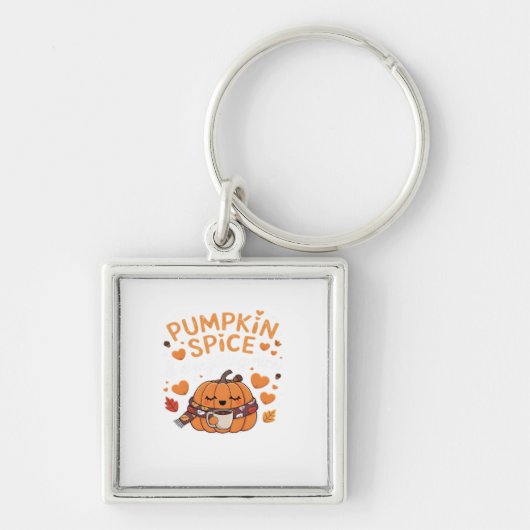 Pumpkin Gewürz & Everything Nice - Fall Vibes Art Schlüsselanhänger (Vorne)