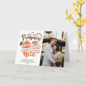 Pumpkin Gewürz & Everything Nice Foto Erntedank Karte (Gelbe Blume)