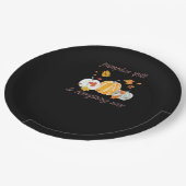 Pumpkin Gewürz & Everything Nice Meme Slogan Pappteller (Schrägansicht)