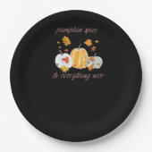 Pumpkin Gewürz & Everything Nice Meme Slogan Pappteller (Vorderseite)
