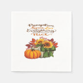 Pumpkin Gewürz & Everything Nice Slogan Vibes Serviette (Vorderseite)