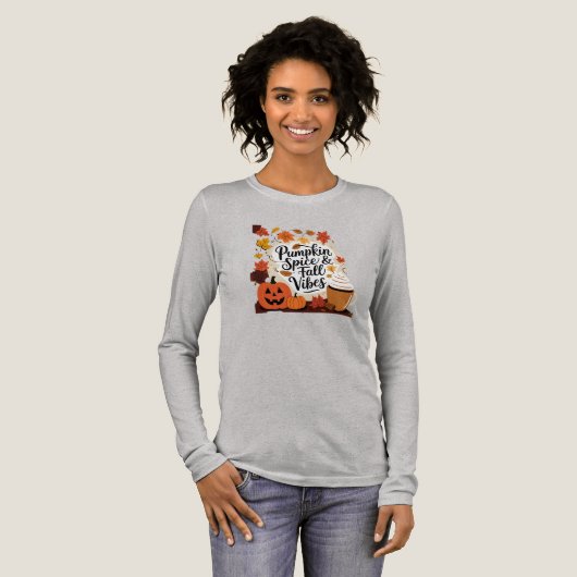 Pumpkin Gewürz & Fall Vibes Tri-Blend Shirt (Volle Vorderseite)