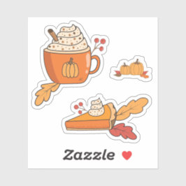 Pumpkin Gewürz Food Art Doodle Laptop Sticker