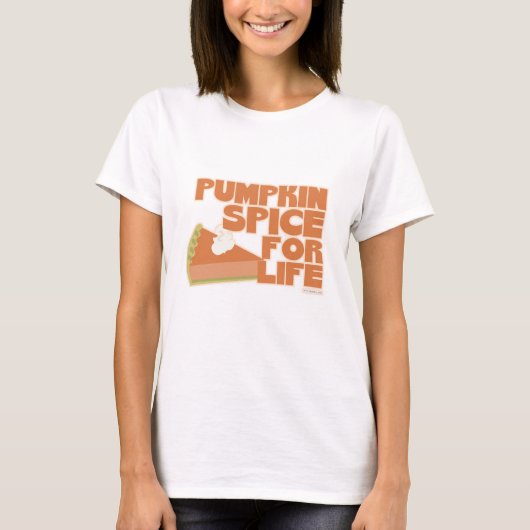 Pumpkin Gewürz für Lebensherbst Geschmack Slogan T-Shirt (Vorderseite)