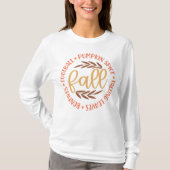 Pumpkin Gewürz Gemütlicher Fall T-Shirt (Vorderseite)