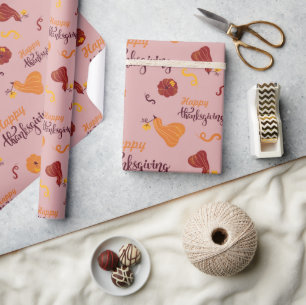 Pumpkin Gewürz glückliche Thanksgiving präsentiert Geschenkpapier