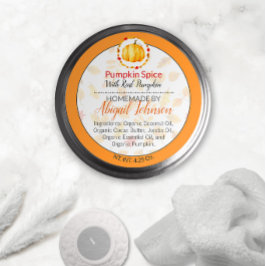 Pumpkin Gewürz hausgemachte Body Butter oder Jelly Runder Aufkleber