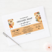 Pumpkin Gewürz hausgemachte Seife Etikett Rectangl Rechteckiger Aufkleber (Umschlag)