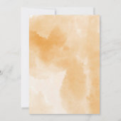 Pumpkin Gewürz Herbst Blume Kinderdusche Einladung (Rückseite)