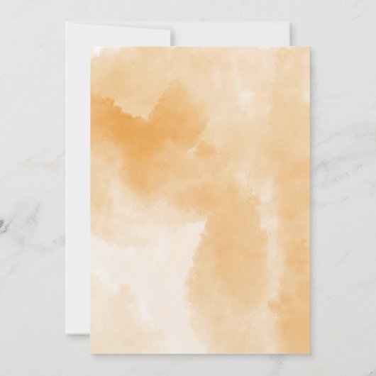 Pumpkin Gewürz Herbst Blume Kinderdusche Einladung (Rückseite)