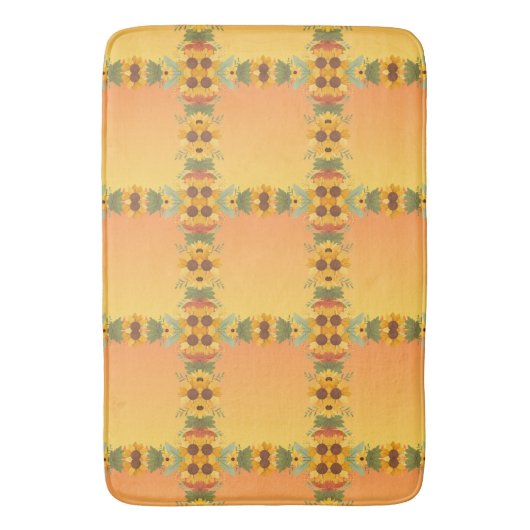 Pumpkin Gewürz Herbst Ernte Erntedank Badematte (Vorderseite Vertikal)