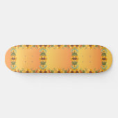 Pumpkin Gewürz Herbst Ernte Erntedank Skateboard (Horizontal)