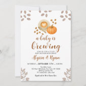 Pumpkin Gewürz Herbst Kaffee Getränke Baby Dusche Einladung (Vorderseite)