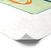 Pumpkin Gewürz Herbst Karo-Kaffeetasse Poster (Ecke)