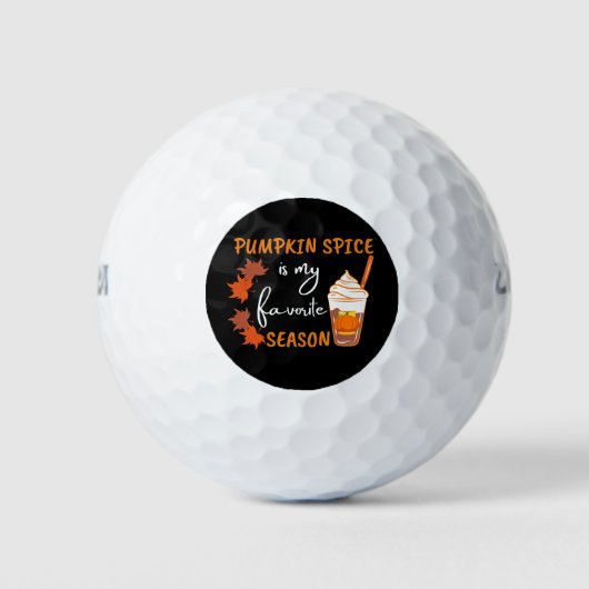Pumpkin Gewürz Herbst Saison Herbst Golfball (Vorderseite)
