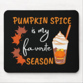 Pumpkin Gewürz Herbst Saison Herbst Mousepad (Vorne)