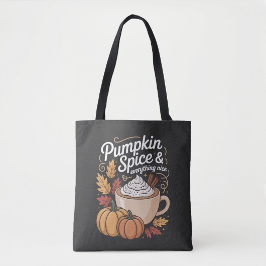 Pumpkin Gewürz Herbst Tasche (Vorderseite)
