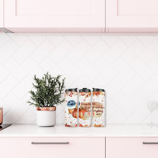 Pumpkin Gewürz Herbst Thermosbecher
