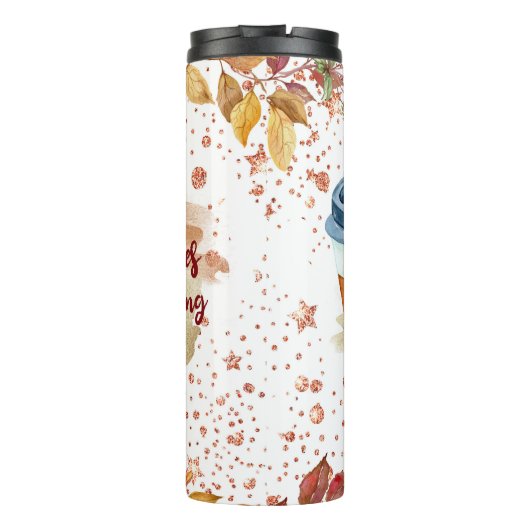 Pumpkin Gewürz Herbst Thermosbecher (Rückseite)