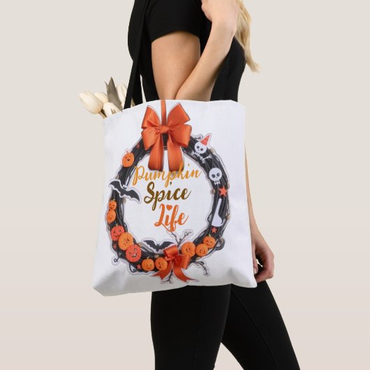 Pumpkin Gewürz & Herbst Vibes Tote Beutel Tasche (Von Nahem)
