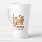 Pumpkin Gewürz Herbstgetränk Kunst Milchtasse (Linke Ecke)