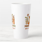 Pumpkin Gewürz Herbstgetränk Kunst Milchtasse (Vorderseite)