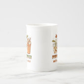 Pumpkin Gewürz Herbstgetränk Kunst Porzellantasse (Vorderseite)