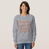 Pumpkin Gewürz ist meine Lieblings-Jahreszeit Herb Sweatshirt (Vorne ganz)