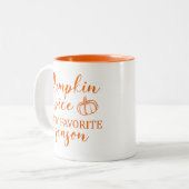 Pumpkin Gewürz ist meine Lieblingssaison Herbst Or Zweifarbige Tasse (Vorderseite Links)