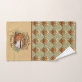 Pumpkin Gewürz ist schön mit Autumn Leaves Muster Badhandtuch Set (Handtuch)