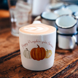 Pumpkin Gewürz Jahreszeit niedlicher Kürbis für He Kaffeetasse