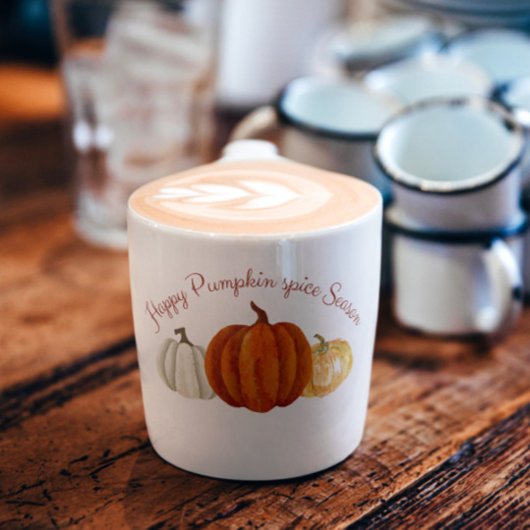 Pumpkin Gewürz Jahreszeit niedlicher Kürbis für He Kaffeetasse