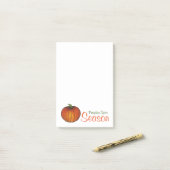 Pumpkin Gewürz Jahreszeit Orange Herbst Post-It No Klebezettel (Auf Schreibtisch)