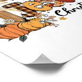 Pumpkin Gewürz Jesus Christ Funny Fall Erntedank Poster (Ecke)