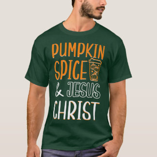 Pumpkin Gewürz Jesus Christus Christlich Herbst S T-Shirt