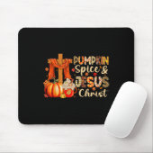 Pumpkin Gewürz Jesus Christus Erntedank Herbstfall Mousepad (Mit Mouse)