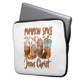 Pumpkin Gewürz Jesus Christus Laptopschutzhülle (Vorderseite Links)